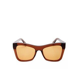 KAREN WALKER Hallowed cat-eyed women's sunglasses UV Protection BROWN -53mm